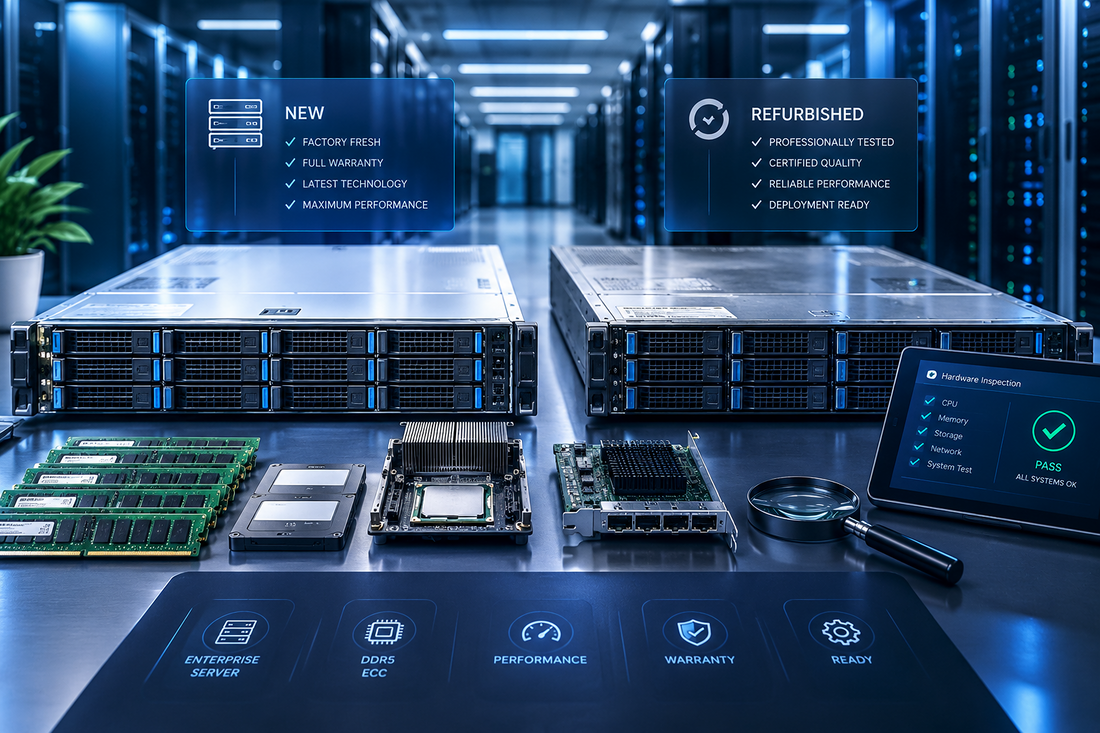 New vs Refurbished Server Hardware: What Actually Makes Sense