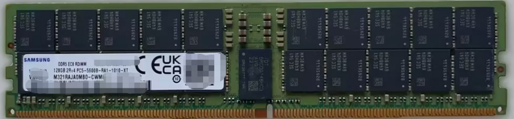 Samsung 128GB DDR5-5600 ECC RDIMM server memory