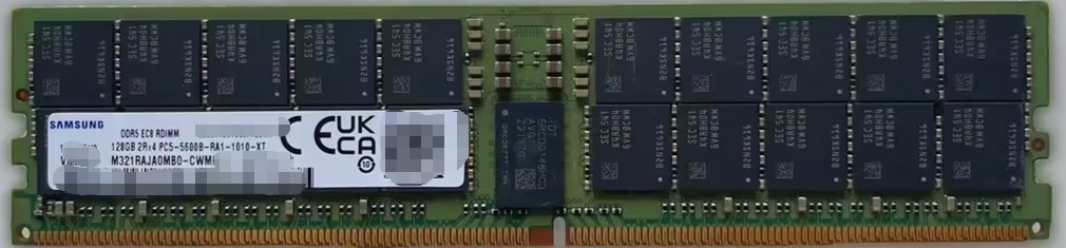 Samsung 128GB DDR5-5600 ECC RDIMM server memory