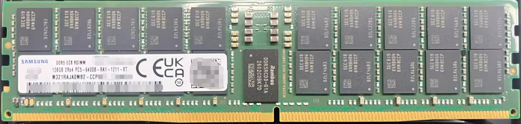 Samsung 128GB DDR5-6400 ECC RDIMM server memory
