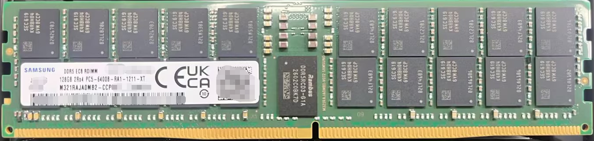 Samsung 128GB DDR5-6400 ECC RDIMM server memory