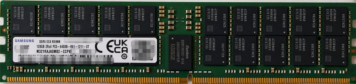 Samsung M321RAJA0MB2-CCPV 128GB 2Rx4 DDR5-6400 RDIMM server memory module